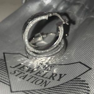 Diamond Hoop Earrings